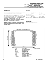 M6MGB162S4BVP datasheet: CMOS 3.3V only flash memory M6MGB162S4BVP