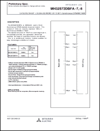 MH32S72DBFA-7 datasheet: 2,415,919,104-bit (33,554,432-word by 72-bit) synchronous DRAM MH32S72DBFA-7