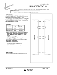 MH8S72BBFB-7 datasheet: 603979776-bit (8388608-word by 72-bit) synchronous DRAM MH8S72BBFB-7