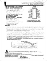 TPS2216ADB datasheet:  DUAL-SLOT PC CARD POWER-INTERFACE SWITCHES TPS2216ADB