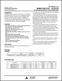 M5M5Y5672TG-22 datasheet: 18874368-bit (262144-word by 72-bit) network SRAM M5M5Y5672TG-22