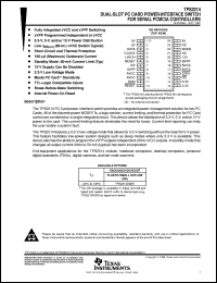 TPS2214DBR datasheet:  DUAL-SLOT PC CARD POWER-INTERFACE SWITCH TPS2214DBR
