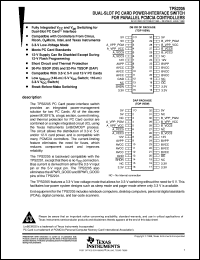 TPS2205IDAPR datasheet:  2-SLOT PC CARD PWR-I/F SWITCH FOR PARALLEL PCMCIA CONTROLLER TPS2205IDAPR