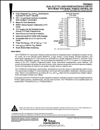 TPS2202AIDBR datasheet:  2-SLOT PC CARD POWER-I/F SWITCH W/RESET FOR SERIAL PCMCIA CONTROLLER TPS2202AIDBR