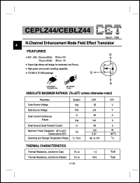 CEBLZ44 datasheet: N-channel enhancement mode field effect transistor CEBLZ44