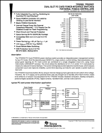 TPS2202IDFR datasheet:  2-SLOT PC CARD POWER-I/F SW FOR SERIAL PCMCIA CONTROLLER TPS2202IDFR