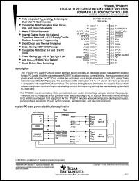 TPS2201IDFR datasheet:  2-SLOT PC CARD POWER-I/F SWITCH FOR PARALLEL PCMCIA CONTROLLER TPS2201IDFR