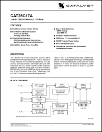 CAT28C17AJI-20T datasheet: 16K CMOS parallel EEPROM 200ns CAT28C17AJI-20T