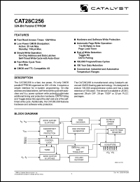 CAT28C256HT13-15T datasheet: 32K  parallel EEPROM 150ns CAT28C256HT13-15T