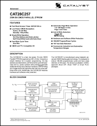 CAT28C257HT13A-12T datasheet: 256K  CMOS parallel EEPROM 120ns CAT28C257HT13A-12T