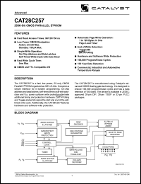 CAT28C257HPA-15T datasheet: 256K  CMOS parallel EEPROM 150ns CAT28C257HPA-15T