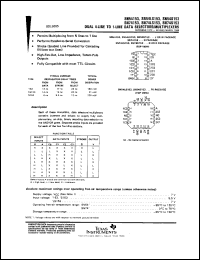 SNJ54153J datasheet:  DUAL 4-LINE TO 1-LINE DATA SELECTORS/MULTIPLEXERS SNJ54153J