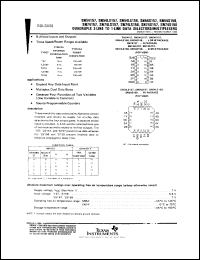 SNJ54157J datasheet:  QUADRUPLE 2-LINE TO 1-LINE DATA SELECTORS/MULTIPLEXERS SNJ54157J