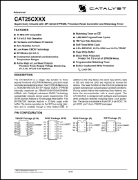 CAT25C321P-45TE13 datasheet: 32K  Supervisory circuits with SPI serial EEPROM, precision reset controller and watchdog timer CAT25C321P-45TE13