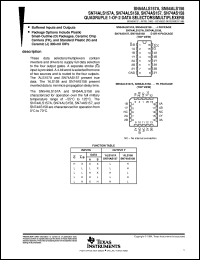 SN54ALS157AJ datasheet:  QUADRUPLE 1-OF-2 DATA SELECTORS/MULTIPLEXERS SN54ALS157AJ