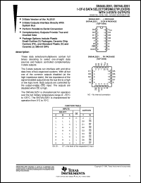 SN54ALS251J datasheet:  1-OF-8 DATA SELECTORS/MULTIPLEXERS WITH 3-STATE OUTPUTS SN54ALS251J