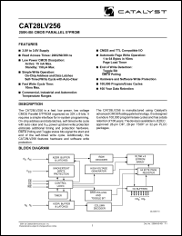 CAT28LV256N-20T datasheet: 256K-bit  CMOS parallel  EEPROM 200ns CAT28LV256N-20T