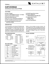 CAT33C804AJ-TE13 datasheet:  4K-bit  secure access serial  EEPROM CAT33C804AJ-TE13