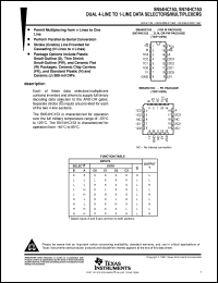 SNJ54HC153FK datasheet:  DUAL 4-LINE TO 1-LINE DATA SELECTORS/MULTIPLEXERS SNJ54HC153FK