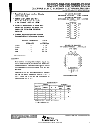 SNJ54LS257BJ datasheet:  QUADRUPLE 2-LINE TO 1-LINE DATA SELECTORS/MULTIPLEXERS SNJ54LS257BJ