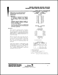 SNJ54LS298FK datasheet:  QUADRUPLE 2-INPUT MULTIPLEXERS WITH STORAGE SNJ54LS298FK