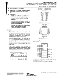 SN54LS399J datasheet:  QUADRUPLE 2-INPUT MULTIPLEXERS WITH STORAGE SN54LS399J