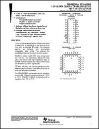 SN74AS250ANT datasheet:  1-OF-16 DATA GENERATORS/MULTIPLEXERS WITH 3-STATE OUTPUTS SN74AS250ANT