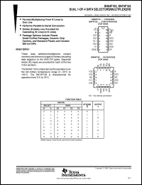 SN74F153D datasheet:  DUAL 1-OF-4 DATA SELECTORS/MULTIPLEXERS SN74F153D