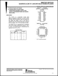 SN74F157ADR datasheet:  QUADRUPLE 2-LINE TO 1-LINE DATA SELECTORS/MULTIPLEXERS SN74F157ADR