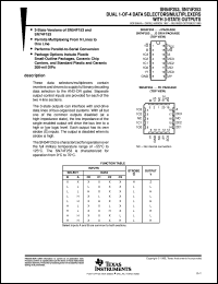 SN74F253N datasheet:  DUAL 1-OF-4 DATA SELECTORS/MULTIPLEXERS WITH 3-STATE OUTPUTS SN74F253N