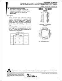 SN74HC158DR datasheet:  QUADRUPLE 2-LINE TO 1-LINE DATA SELECTORS/MULTIPLEXERS SN74HC158DR