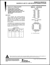 SN74HCT157D datasheet:  QUADRUPLE 2-LINE TO 1-LINE DATA SELECTORS/MULTIPLEXERS SN74HCT157D