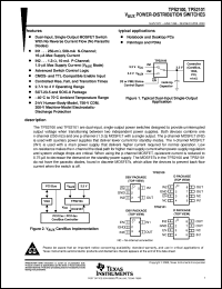 TPS2101D datasheet:  VAUX POWER-DISTRIBUTION SWITCH TPS2101D