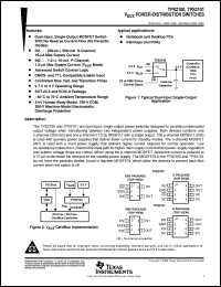 TPS2100DR datasheet:  VAUX POWER-DISTRIBUTION SWITCH TPS2100DR