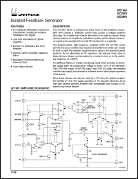 UC3901DWTR datasheet:  ISOLATED FEEDBACK GENERATOR UC3901DWTR