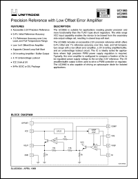 UC2965DTR datasheet:  PRECISION REFERENCE WITH LOW OFFSET ERROR AMPLIFIER UC2965DTR
