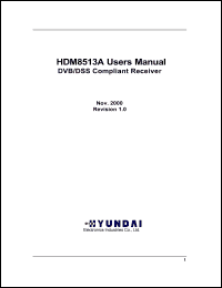 HDM8513AT datasheet: DVB/DSS compliant receiver HDM8513AT