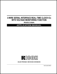 RS5C338A datasheet: 3-wire serial interface real-time clock ICs with voltage monitoring function. RS5C338A