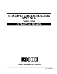 RS5C321B datasheet: Ultra-compact serial real time clock ICs with 32.768kHz. RS5C321B