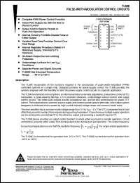 TL598CN datasheet:  PULSE-WIDTH-MODULATION (PWM) CONTROL CIRCUIT TL598CN