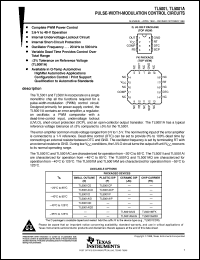 TL5001CPSLE datasheet:  PULSE-WIDTH-MODULATION (PWM) CONTROL CIRCUIT TL5001CPSLE
