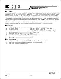 R5320G001A datasheet: CMOS multi-LDO for RF unit R5320G001A