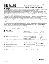 R5421N151F-TR datasheet: Li-Ion battery protector R5421N151F-TR