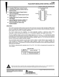 TL494CN datasheet:  PULSE-WIDTH-MODULATION (PWM) CONTROL CIRCUIT TL494CN