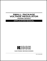 RQ5RW48AB datasheet: Voltage regulator IC. Output voltage 4.8V. L active type. Antistatic bag (for sample only) RQ5RW48AB