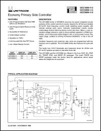 UCC3809D-1 datasheet:  ECONOMY PRIMARY SIDE CONTROLLER UCC3809D-1