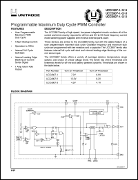 UCC3807D-2 datasheet:  PROGRAMMABLE MAXIMUM DUTY CYCLE PWM CONTROLLER UCC3807D-2