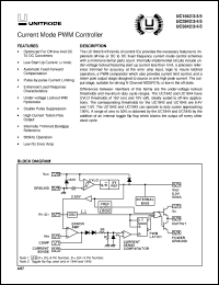 UC3843D8 datasheet:  CURRENT-MODE PWM CONTROLLER UC3843D8