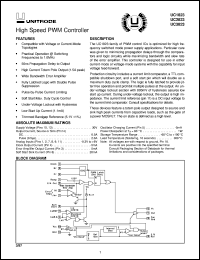 UC3823DWTR datasheet:  HIGH SPEED PWM CONTROLLER UC3823DWTR