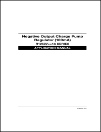 R1250V321A-E2 datasheet: Negative output charge pump regulator (100mA). Output voltage -3.2V. L active type of chip enable circuit. Packing type E2 R1250V321A-E2